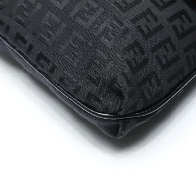 Pre-owned Fendi Black Canvas Shoulder Bag ()