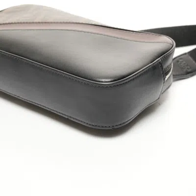 Pre-owned Fendi Zucca Black Shoulder Bag ()