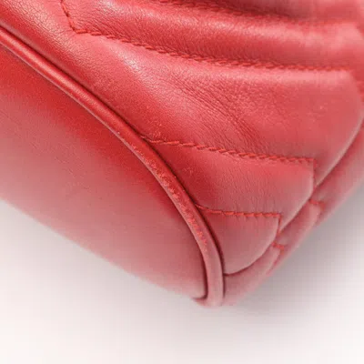 Pre-owned Gucci Red Color Leather Backpack ()