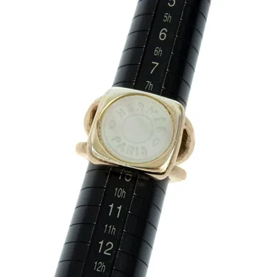 Pre-owned Hermes Gold Plating Shell Band Ring ()