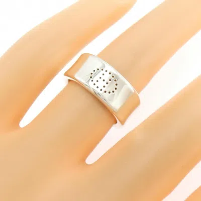 Pre-owned Hermes Silver 925 Band Ring ()