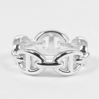 Pre-owned Hermes Silver 925 Band Ring ()