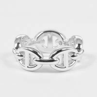 Pre-owned Hermes Silver 925 Band Ring ()