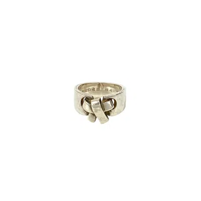 Pre-owned Hermes Silver Silver 925 Band Ring ()