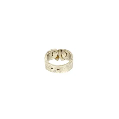Pre-owned Hermes Silver Silver 925 Band Ring ()