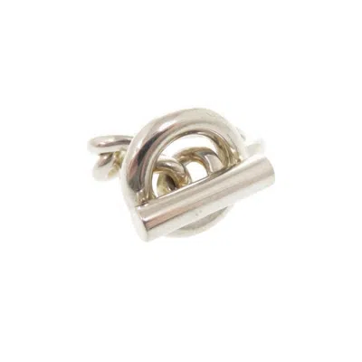 Pre-owned Hermes Silver Silver 925 Band Ring ()