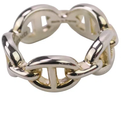 Pre-owned Hermes Silver Silver 925 Band Ring ()