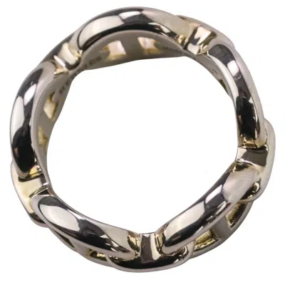 Pre-owned Hermes Silver Silver 925 Band Ring ()