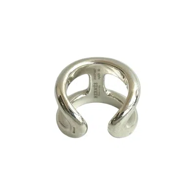 Pre-owned Hermes Silver Silver 925 Band Ring ()
