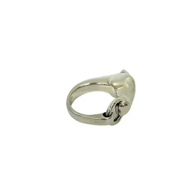 Pre-owned Hermes Silver Silver 925 Band Ring ()