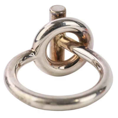 Pre-owned Hermes Silver Silver 925 Band Ring ()