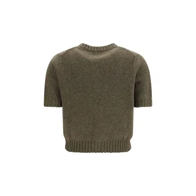 Khaite Womens Artichoke Nora Short-sleeve Knitted Cashmere Cardigan In Brown