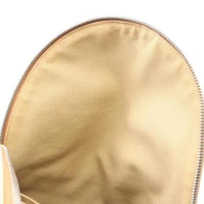 Pre-owned Loewe Beige Canvas Leather Backpack () In Sand