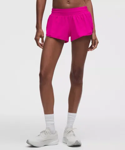 Lululemon Hotty Hot Low-rise Lined Short 2.5" In Pink