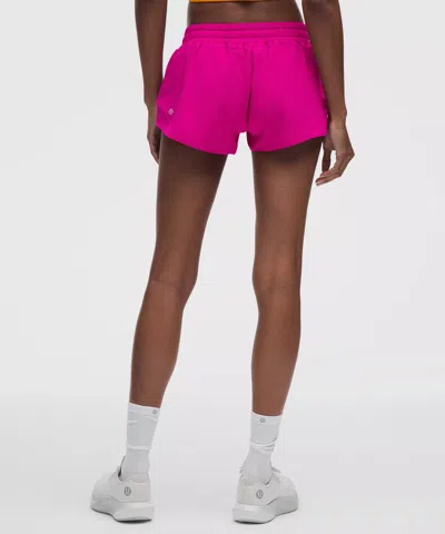 Lululemon Hotty Hot Low-rise Lined Short 2.5" In Pink