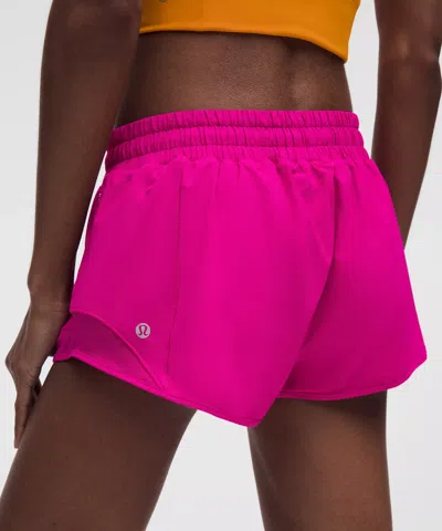 Lululemon Hotty Hot Low-rise Lined Short 2.5" In Pink