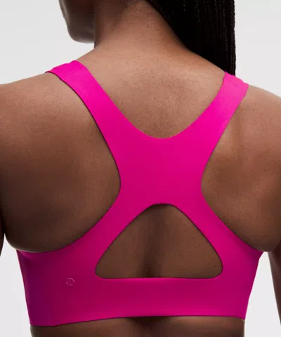Lululemon Go Further Bra With Support Code Technology In Pink