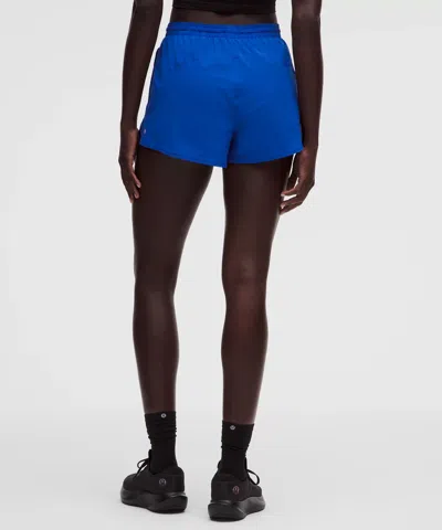 Lululemon Pace Rival High-rise Short 3" In Blue