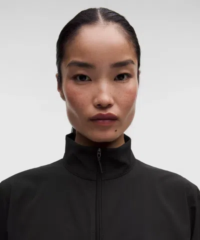 Lululemon Textured Mesh Running Jacket In Black