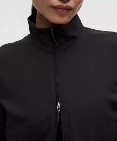 Lululemon Textured Mesh Running Jacket In Black