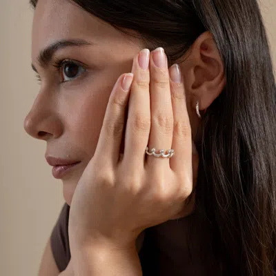 Dower & Hall Crown Twinkle Ring In Silver