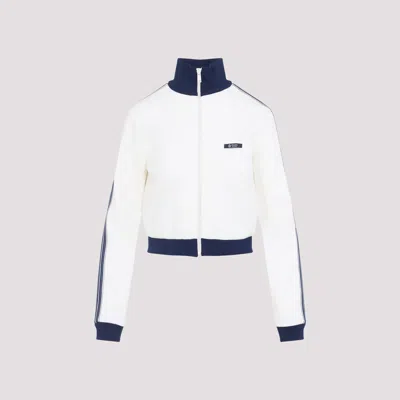 Prada Single-breasted Cotton Blazer In White