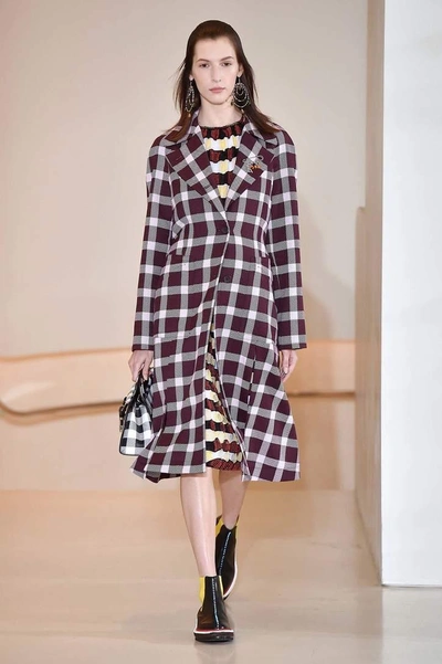 Shop Christopher Kane Wool-blend Coat In Piek