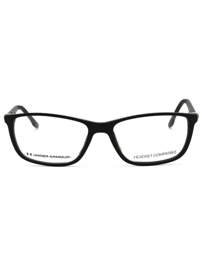Under Armour Rectangular Plastic Men's Eyeglasses Ua 5070/g In Black