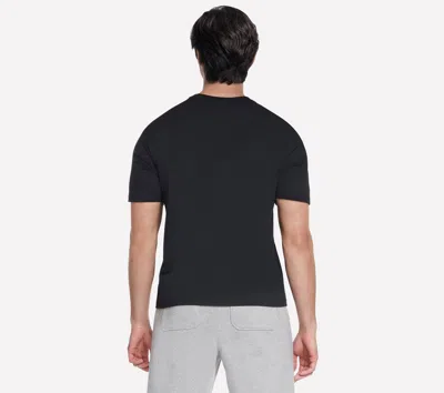 Skechers Men's Script T-shirt In Black