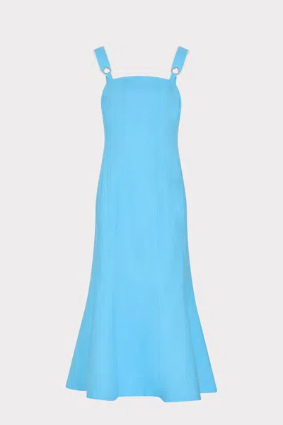Milly Illy Louie Midi Dress In Blue