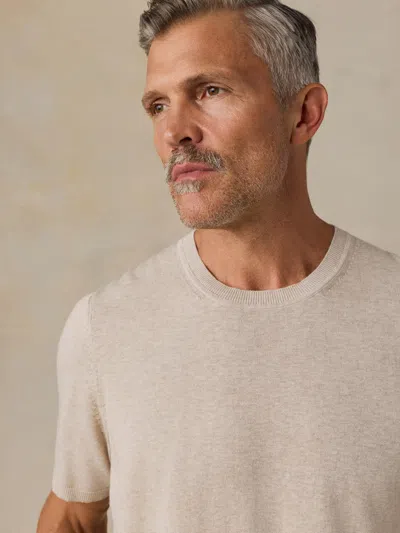 Faherty Short-sleeve Sweater Tee In Multi