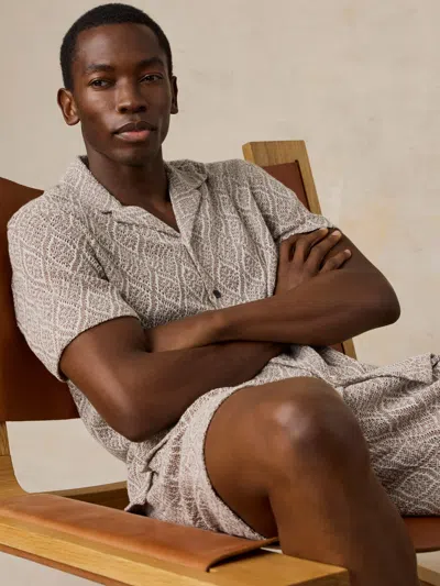 Faherty Oasis Drawstring Short In Gray