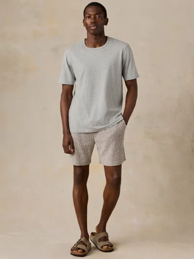 Faherty Oasis Drawstring Short In Gray