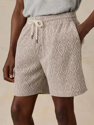 Faherty Oasis Drawstring Short In Gray