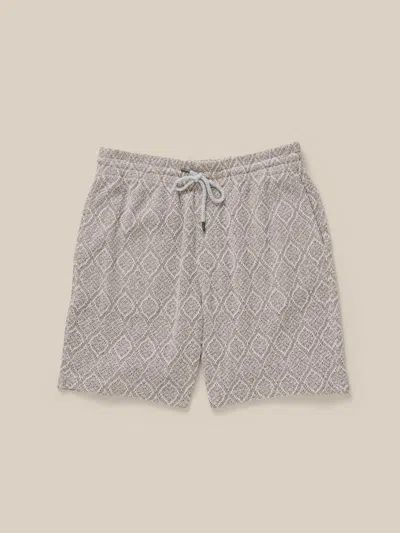 Faherty Oasis Drawstring Short In Gray