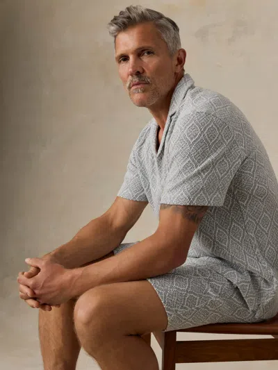 Faherty Oasis Drawstring Short In Gray