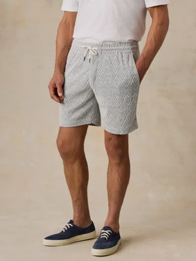 Faherty Oasis Drawstring Short In Gray