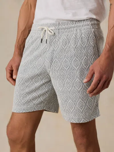 Faherty Oasis Drawstring Short In Gray