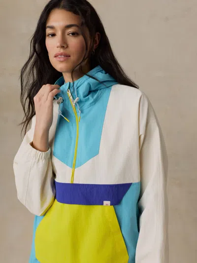Faherty Shorelite Active Windbreaker Jacket In Blue