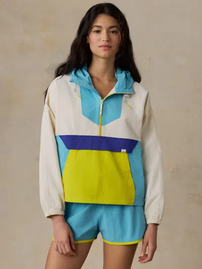Faherty Shorelite Active Windbreaker Jacket In Blue