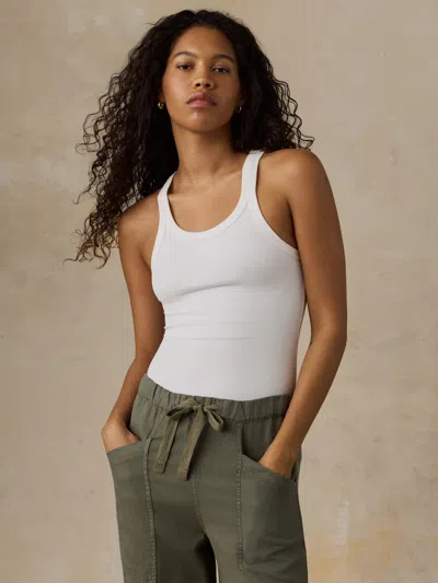 Faherty Surfside Rib Tank In White