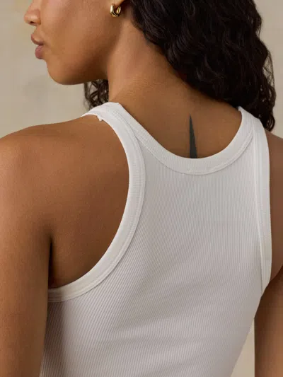 Faherty Surfside Rib Tank In White
