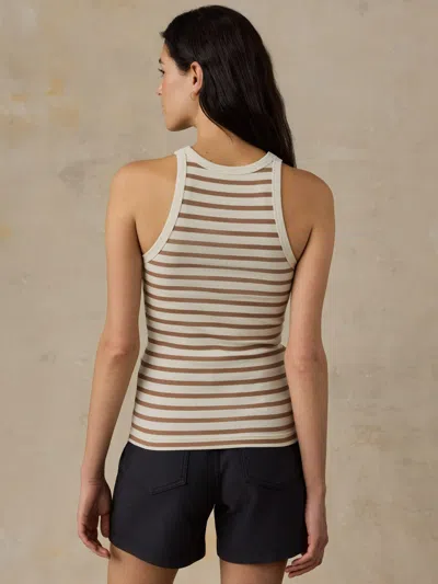 Faherty Surfside Rib Tank In Pink