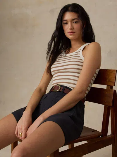 Faherty Surfside Rib Tank In Pink
