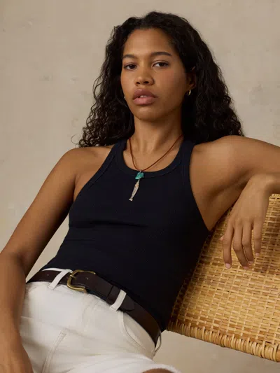 Faherty Surfside Rib Tank In Black