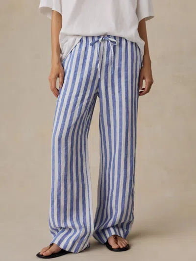 Faherty Laidback Linen Pants In Multi
