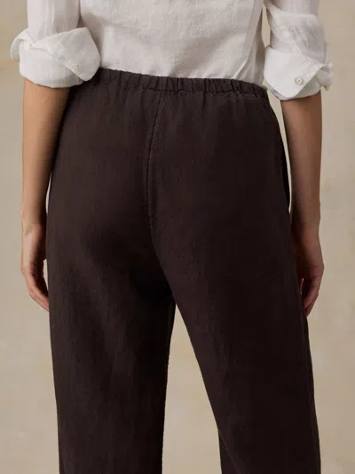 Faherty Topanga Drape Ankle Pants In Black
