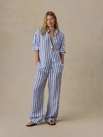 Faherty Laidback Linen Pants In Multi