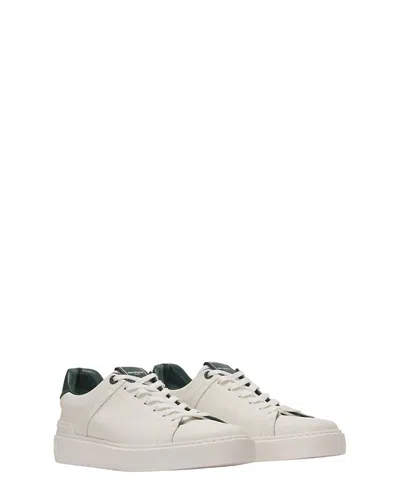 Balmain B-court Leather Sneakers In White