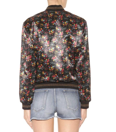 Shop Saint Laurent Printed Bomber Jacket In Eoir